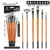 Set de Pinceles de Nylon para Pintar Cabello de Fábrica Pinceles para Pintura Acuarela Óleo Pinceles Infantiles DIY Pinceles para Estudiantes Pinceles de Óleo Pinceles Acrílicos