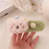 Grampo de Cabelo de Urso de Pelúcia Fofo Presilha Jacaré Grande Presilha Premium para Mechas Laterais Outono e Inverno Grampo de Cabelo para Menina Acessório de Cabeça