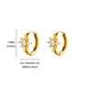 Nueva Serie de Pendientes de Diamante de Cereza de Zirconia con Forma de Corazón de Estrella de Cinco Puntas Joyería Pendientes Pendientes de Gama Alta que No se Desvanecen de Lujo Ligero