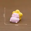 Almohada de Nube Linda Muñeco Cerdo Durmiendo Accesorios de Decoración DIY Casa de Muñecas Adornos de Escritorio Micro Paisaje