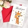 Selección de Colección de Tarjetas de Agradecimiento: Set de Tarjeta de Felicitación con Sobre, Mensaje Escribible, Palabras de Bendición, Tarjeta de Texto Plegable