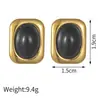 Pendientes Geométricos con Forma de Corazón de Acero Inoxidable Estilo Retro Europeo y Americano para Mujer, Pendientes Metálicos de Alta Gama Modernos y Geniales, Exquisitos y Versátiles