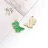 Pendente de Liga de Metal Animal Dinossauro Desenho Animado Fofo com Gotejamento de Óleo Chaveiro Brinco Acessórios de Joia DIY Transfronteiriço