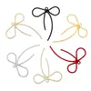 Estilo Casual y Elegante Accesorios de Joyería con Lazo Pendientes de Aleación Pintados con Spray Accesorios para el Cabello Colgante Materiales Hechos a Mano DIY W175