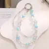Nova Corrente de Telefone de Cristal Nepal DIY Feita à Mão com Contas Moda Popular para Transmissão ao Vivo Pingente de Bolsa Corrente de Telefone para Mulheres