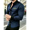 Nova Camisa Masculina de Manga Longa com Estampa 3D Outono 2026 Primavera e Outono SHEIN AliExpress Moda Transfronteiriça Tendência Top