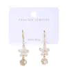 Pendientes Estilo Nuevo 2025 Aguja de Plata 925 Pendientes para Mujer Moda Flor Pendientes de Nicho Pendientes de Nicho de Gama Alta