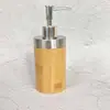 Pote de Loção de Bambu para Hotel Casa Restaurante Banheiro Frasco de Álcool em Gel Recipiente para Shampoo Gel de Banho Lata Atacado