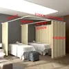 # Cortina Divisoria de Habitación para Salón de Belleza Ligera-Impermeable Gasa Tipo E F # Cortina Salón de Belleza Centro de Salud Cama de Fisioterapia