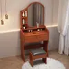 Tocador habitación simple apartamento pequeño mesa de maquillaje gabinete de almacenamiento integrado estilo celebridad de internet ins tocador nuevo