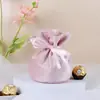 Bolsa de Doces de Casamento de Veludo Chinês Lembrança de Casamento Caixa de Doces Caixa Vazia Saco de Doces de Casamento de Veludo com Cordão Caixa de Presente