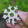 Ferramenta de floco de neve octogonal ponta do dedo chave combinada multifuncional ao ar livre multifuncional manutenção bicicleta brinquedo de descompressão