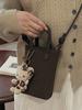 Moda Outono Bolsa de Celular Transversal Feminina 2025 Nova Bolsa Satchel de Nicho Bolsa Balde Nicho Estilo Coreano Bolsa Pequena de Moda
