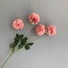 4 Cabeça Bola crisântemo simulação cebola bola ping pong crisântemo dente de leão casamento salão estrada guia arranjo de flores decoração flor falsa simulação bola