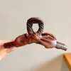 Presilha de Garra Grande de Pelúcia para Mulheres, Presilha de Cabelo Outono e Inverno para Cabelos Grossos, Presilha Tubarão de Alta Qualidade, Acessório de Cabelo Estiloso