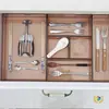 Cajas de Almacenamiento para Cajones al por Mayor, Cajas Divisoras para Cocina, Contenedores Transparentes de Plástico Japoneses para Clasificar Cubiertos, Gabinetes y Tocadores