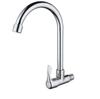 Torneira de Cozinha Simples para Água Fria Espessa para Uso Doméstico, com Articulação Esférica para Rotação, Torneira Universal para Pia, Torneira de Cozinha