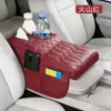 Almohadilla Elevadora para Caja de Reposabrazos de Coche, Cubierta Protectora, Portapañuelos Multifuncional, Apoyabrazos para Codo, Caja de Almacenamiento Central para Coche