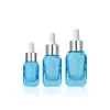 En Stock 10ml 20ml 30ml Malla Fondo Grueso Botella de Esencia Gotero de Vidrio Botella Dispensadora Cuadrada Botella de Esencia Vidrio