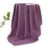 Manta Envolvente de Algodón de Bambú para Bebé Capa Única/Doble Gasa Color Sólido Manta Infantil Toalla de Baño Manta Envolvente Anti-Sobresalto Comercio Exterior