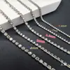 Cadena de Pedrería DIY Material para Ropa Hecho a Mano Garra Ancho 1.5 Mm-4 Mm Zirconia Accesorios para Hacer