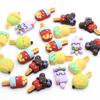 Accesorios de helado de resina de dibujos animados, pegamento para bricolaje, fundas para teléfono móvil, pegatinas para refrigerador, accesorios de comida y juegos, accesorios para el cabello y la cabeza para niños.
