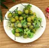 Fruta de simulação com gancho de alça Murta Amora planta de simulação contas de vidro Amora morango selvagem Fruta vermelha adereços de fotografia