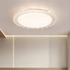 Lámpara de Techo para Dormitorio Moderna Simple Francesa Cálida Romántica Luz de Cristal Lujo Dormitorio Principal Sala de Estar Lámparas de Habitación