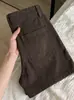 Shorts Jeans Cor Café Doce Americano Feminino Verão 2026 Novo Solto Emagrecedor Calça Cargo Quatro Pontos Perna Larga Hot Pants