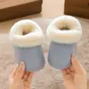 Chinelos de Algodão para Crianças Outono Inverno Novo Meninos Meninas Bebês Interno Casa Impermeável Antiderrapante Crianças Fechados no Calcanhar Sapatos de Algodão Inverno