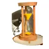 Reloj de Arena Temporizador de Arena de 1/3/5 Minutos Regalo Creativo Personalizado Estilo Japonés Hogar Adornos de Reloj de Arena de Madera