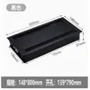 Caja de Cables de Escritorio Cubierta de Cables de Aleación de Aluminio para Encimera Agujero para Cables de Escritorio con Cepillo Doble Cara Cubierta de Agujero de Cable Panel 86 Embebido