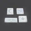 Molde de Silicone para Pingente de Resina Cristalina Sem Polimento Joias Artesanais DIY Gato da Lua Asas Estrela de Cinco Pontas Outros