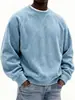 Plataforma de Moda Independiente Transfronteriza 2025 Sudadera Casual de Pana para Hombre con Cuello Redondo para Primavera y Otoño Ropa de Hombre