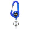 Clip retráctil de resorte para botella de agua de mochila, clip para cinturón, llavero, portátil, anti-pérdida, retráctil, negro