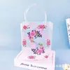 Bolsa Tote Transparente de Plástico PP Fosco Bolsa de Presente de Noivado de Alto Padrão Embalagem de Presente de Aniversário de Bebê Bolsa de Presente