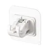Gancho Barra Toallero Pinza de Resorte Clip Barra Cortina Cama Cortina Fijador sin Taladro Adhesivo Barra Telescópica Gancho Adhesivo
