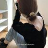 Linda capa de leite para café ~ pequena capa de leite nova faixa de cabelo rabo de cavalo acessórios de cabelo retrô corda de cabelo coreana faixa de borracha