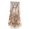 Conjunto de extensões de cabelo Sela Wig, sucesso de vendas transfronteiriças, com 7 peças, cabelo cacheado, extensões de cabelo com presilhas para mulheres europeias e americanas.