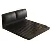 Cama estofada cama suspensa quarto principal cama de casal minimalista italiana cama de couro cama de quarto cama com cabeceira macia cama com armazenamento na parte traseira
