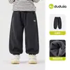Pantalones Casuales Infantiles Dudu para Primavera y Otoño, Pantalones Deportivos para Niños, Pantalones Largos de Otoño Sueltos para Niñas, Ropa de Moda Otoñal Infantil Tendencia