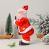 Novo Papai Noel elétrico oscilante transfronteiriço com música, brinquedo de presente de Natal para crianças, decoração de vitrine de shopping