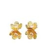 Aretes de Flores con Textura Metálica para Mujer Aretes de Diseño Nicho 2025 Nuevo Estilo Caliente Aretes Únicos de Gama Alta para Mujer