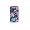 Cartera Larga de PU con Cremallera Estilo Étnico Transfronteriza Pequeña Floral 2095 Bolso de Mano Florido Figura Impresa