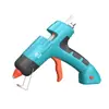 Pistola de pegamento caliente de fusión en caliente para batería de litio personalizada, carga inalámbrica, pistola de pegamento al por mayor, pantalla digital ajustable, pistola de pegamento eléctrica, derrite palitos de pegamento pequeños