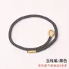 Pulsera DIY Semi-Terminada Hilo Trenzado Hecho a Mano Pulsera Trenzada de Ocho Hilos Enrollado con Hilo Dorado Hilo Dorado Versátil Enrollado Hilo Rojo