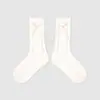 1746 calcetines infantiles al por mayor, calcetines de media caña bordados con lazo, estilo Miu girl, calcetines de algodón sin costuras con puños holgados para niñas