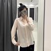 Camisa de manga larga elegante para mujer soltera japonesa, camisa fina y aire acondicionado, camisa de negocios versátil y fácil de manejar para viajeros 469417