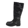 Botas de Vaquero Caballero con Suela Gruesa para Mujer 2026 Nuevas de Verano Color Marrón Maillard Botas Altas Botas Largas Botas de Motocicleta