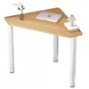 Mesa de estudo de canto para quarto, mesa de canto curva, mesa para computador de mesa, mesa de escritório modular moderna